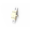 Adaptateur LC Duplex Fiber Optic avec bride sans obturateur